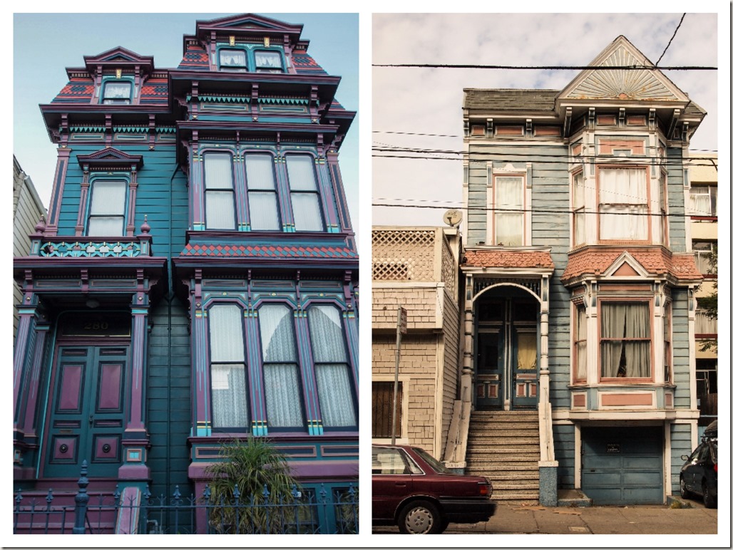 San Francisco Victorian houses