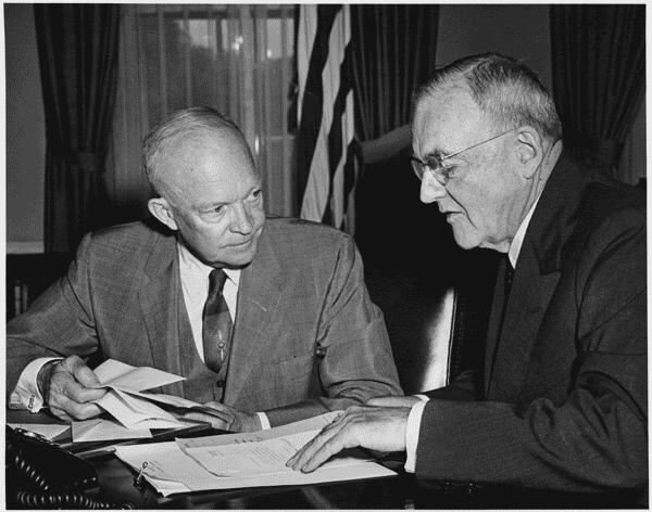 John Dulles and President Eisenhower