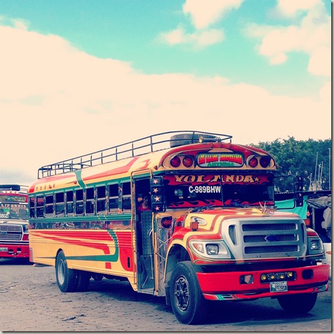 Chicken bus Guatemala