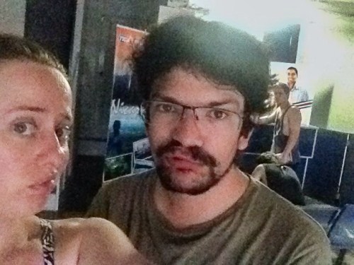 Rob and Franki looking bored