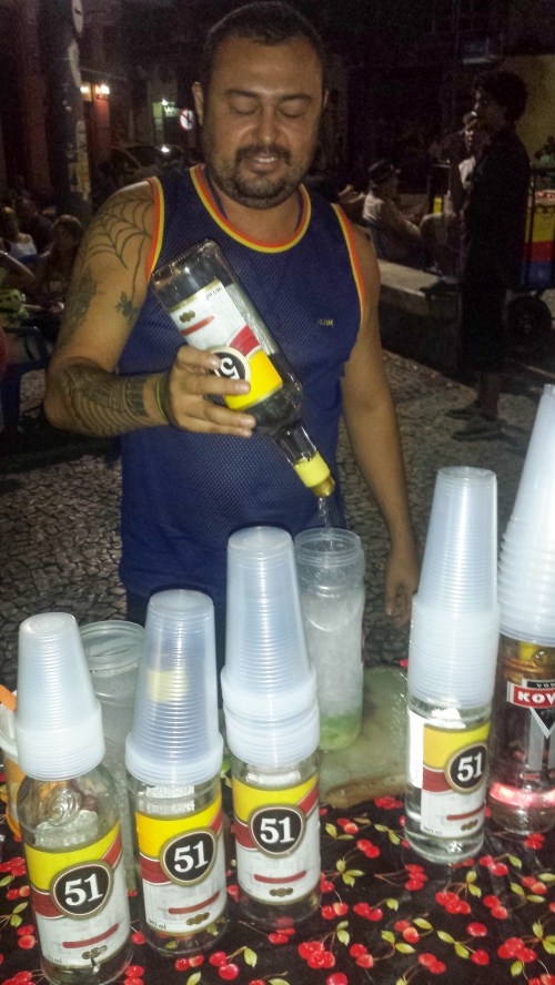 Caipirinha stall in Lapa, Rio de Janeiro