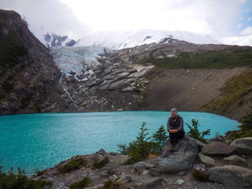 Franki at the Huemul Glacier