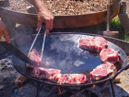 Steaks at Pulmary bodega 